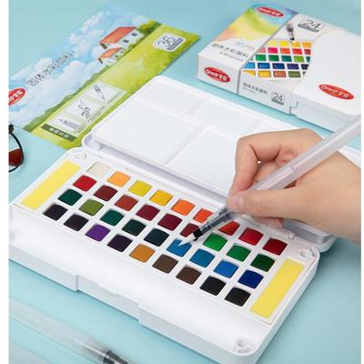 12/24/36/48 Color Solid Watercolor Paints Washable Children's Watercolor Paint Set