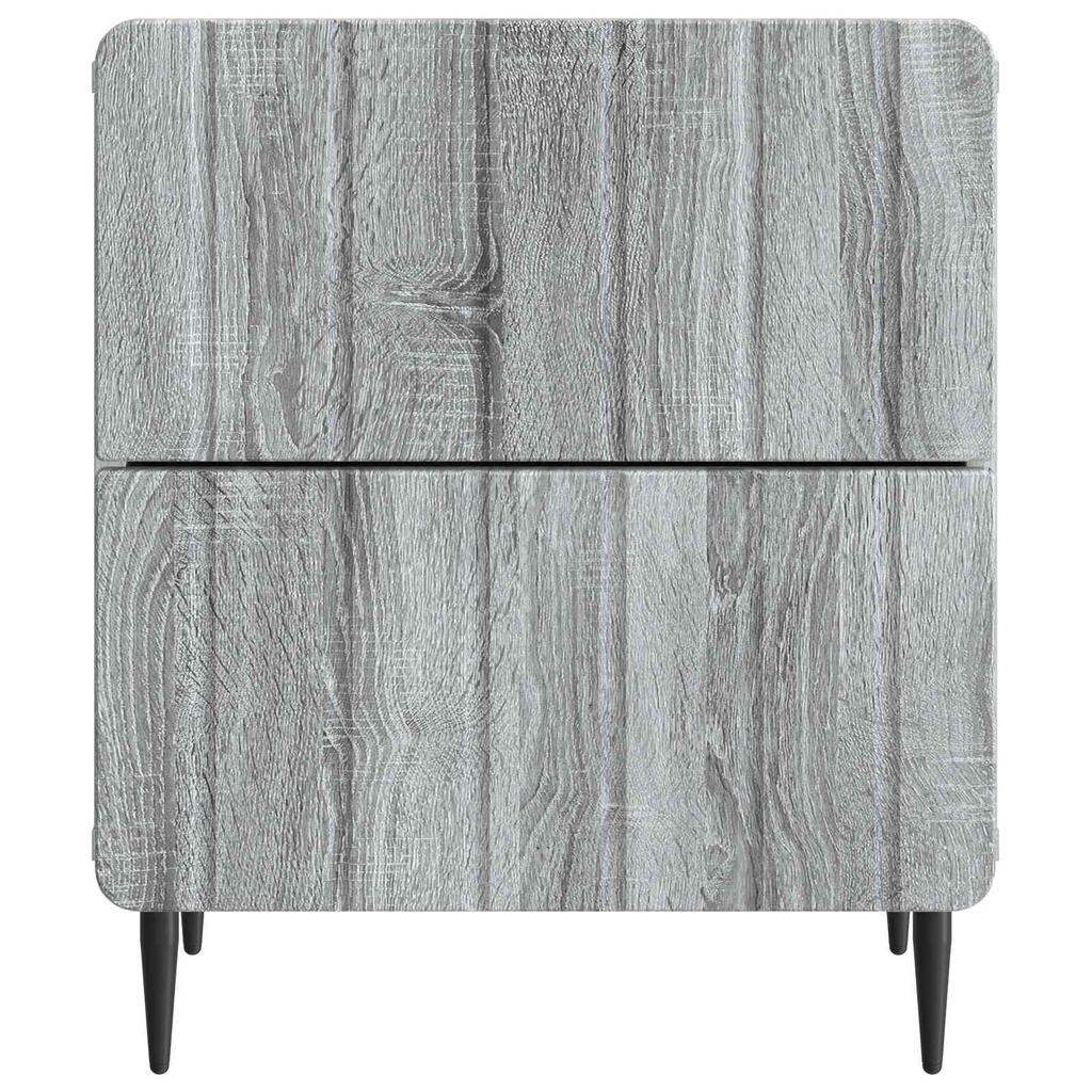 Nightstand Set of 2 Grey Sonoma 43 x 34.5 x 49.5 cm