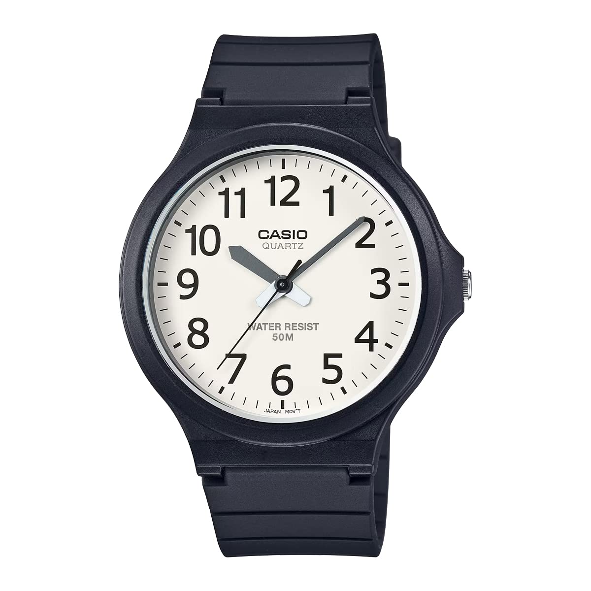

[Casio] Men s Standard Analog Quartz Watch MW-240-7BV Black/White, No Gift Box, International Model [Parallel Import]
