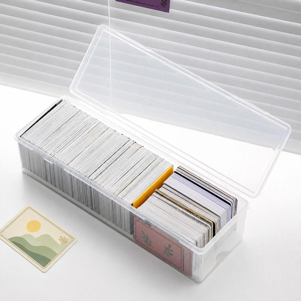 Plastic Organizer for Cards Adjustable Divider Card Holder Box Trading Card Case  For MTG Cards