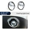 2Pcs Front Fog Light Lamp Cover Trim for Ford Explorer 2011 2012 2013 2014 2015 ABS Chrome