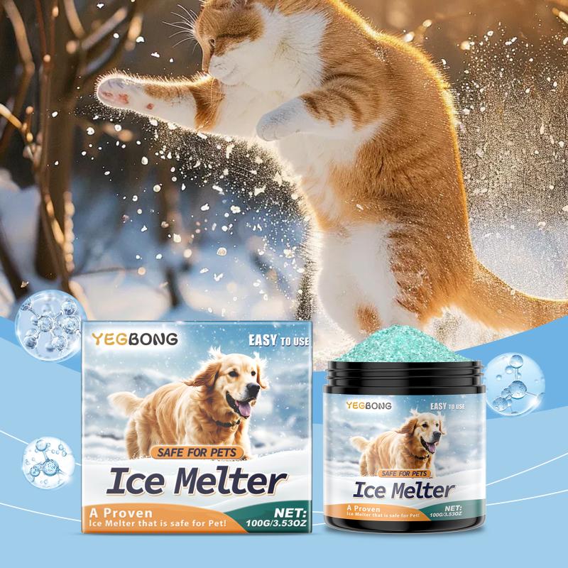 Paw Safe Sodium Chloride Ice Melter 100g Fast Acting Outdoor Snow Remover Non Irritating Suitable for Concrete and Sidewalks
