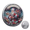 Christmas Coin Commemorative Coin Collection Crafts Santa Claus Pattern Collection Coin Christmas Decorations Commemorative Coin