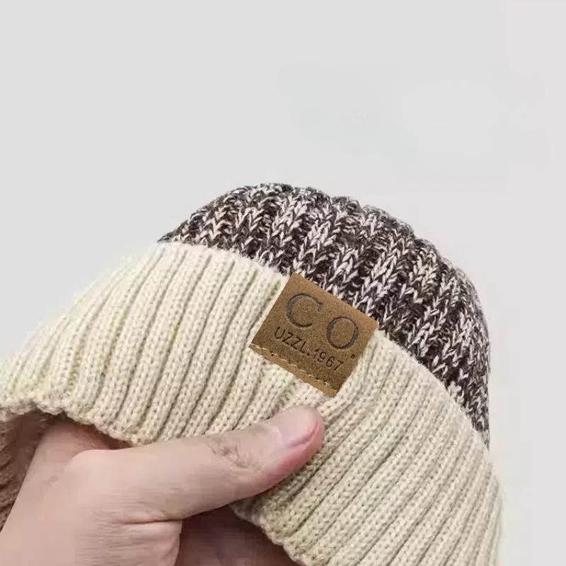 1 Piece, Autumn and Winter, Knitted Hat, Thickened Velvet, Pullover Hat, Unisex, Woolen Hat, Korean Version Hat, Winter Hat