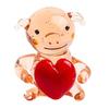 Mini Glass Animal Ornament Handcrafted Figurine Cute Animal Tiny Colored Glass Miniature for Desktop Bookshelf Decoration