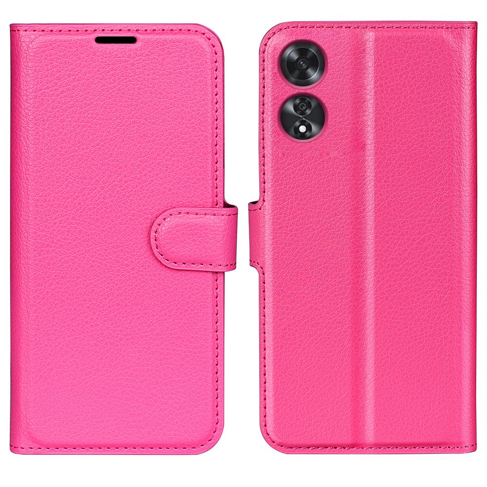 For Oppo A60 4G Case Anti-Drop Litchi Texture Leather Wallet Phone Cover