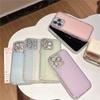 Aesthetic Shining Diamond Case For iPhone 16 15 14 13 12 Pro Max Plus 11  Full Rhinestones Candy Jelly Hard Acrylic Cover