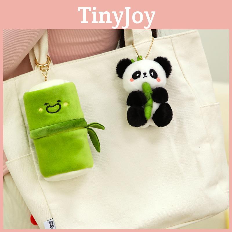 Bamboo Panda Plush Keychain Cute Stuffed Animal Backpack Pendant Birthday Gift