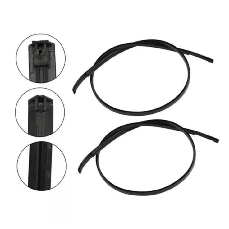 2Pcs Roof Rail Weatherstrip Seal Trim EPDM Rubber Roof Drip Channel Seal 75551-52130 for 2007 to 2011 Automotive