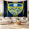 Tapisserie murale Leeds United, Suspension murale en tissu doux, Toile de fond décorative pour chambre à coucher, Art mural pour la maison