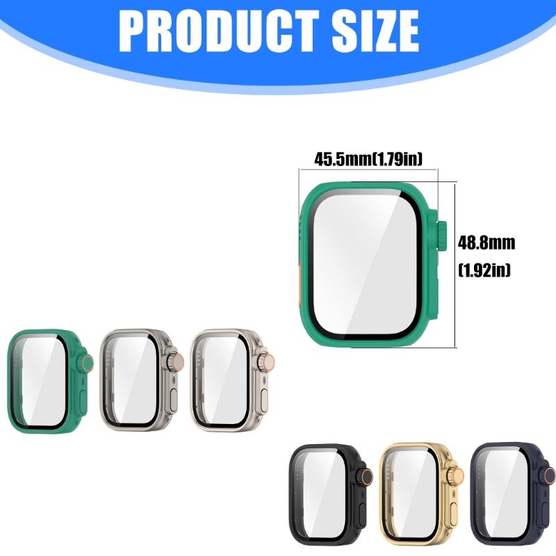 Smartwatch Shell PC Glass Antidust Case Guard For Watch Fit 4 Screen Protector Frame Shell Safe Quick To Attach & Detach