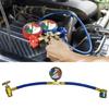 Car Air Conditioning R134A Refrigerants Recharge Hose with Pressure Gauge 100PSI Measuring Kit Car Accessories