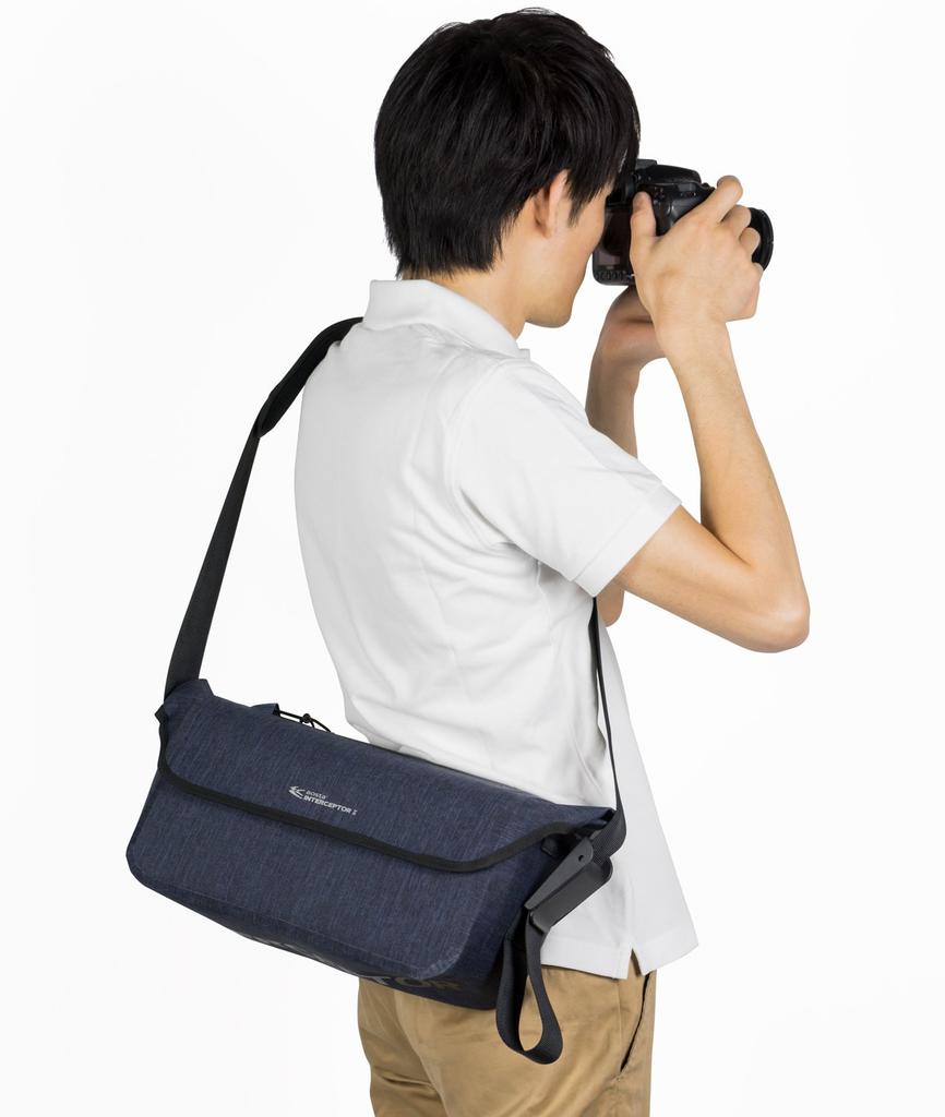 Aosta INTERCEPTOR II Messenger Shoulder Bag, Small, Navy, 4.0L, AOC-SEP2MES-NV
