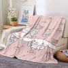 1 stuks ijskonijn deken Lichte Flanellen Plaid voor Bank Bed Reizen Kamperen Woonkamer Kantoor Bank Stoel