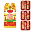 6pcs Cute Cartoon Red Envelopes For New Year Gifts And Spring Festival Celebrations