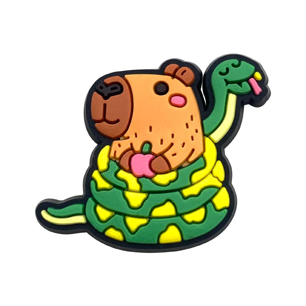 Capybara Hole PVC Soft Rubber Shoe Charms - Creative Shoe Decorations & Accessories