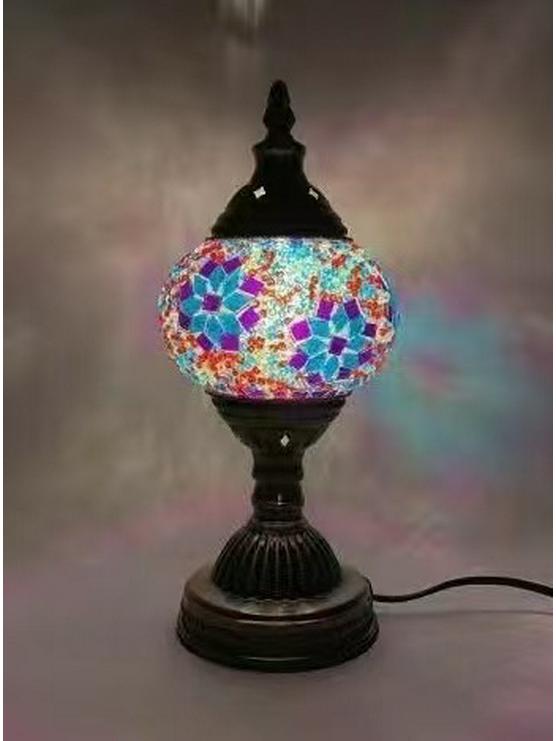 Bohemian Turkey Style Table Lamp - LED Night Light for Bedroom, Study, or Dining