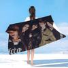 Kpop Band K-Katseyes Mikrofaser Bedrucktes Strandtuch Bergsteigen Yoga Strand Schwimmen Laufen Saugfähiges Weiches Handtuch