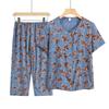 Yuzhaolin Elderly Women's Summer Lightweight Casual Shirt Set