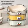 Plastic Double-Layer Vegetable & Fruit Drain Basket Set