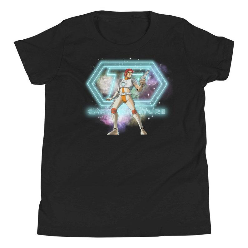 80s retro vintage nostalgia cartoon Captain Future Zeichentrick Youth Short Sleeve T-Shirt 120