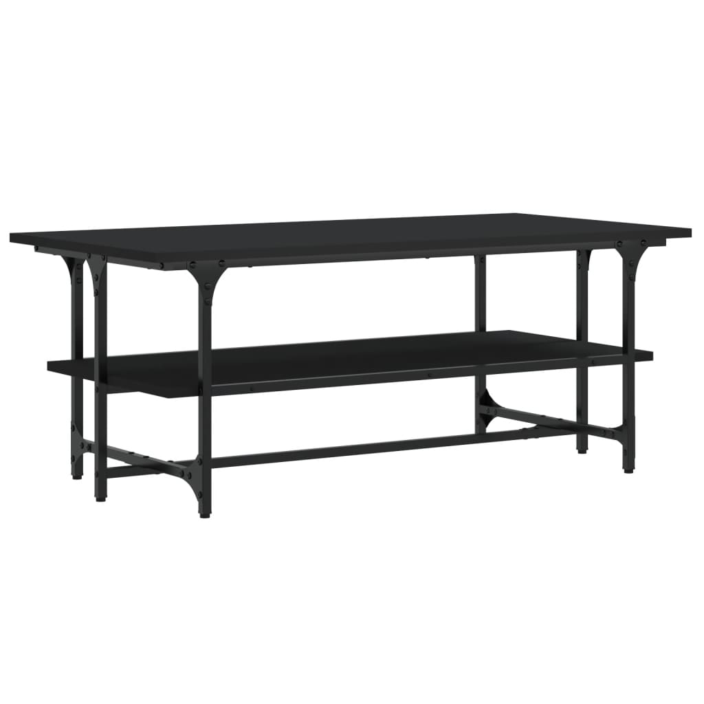 Coffee Table, Black, 100x50x40 Cm, Wood-based Material