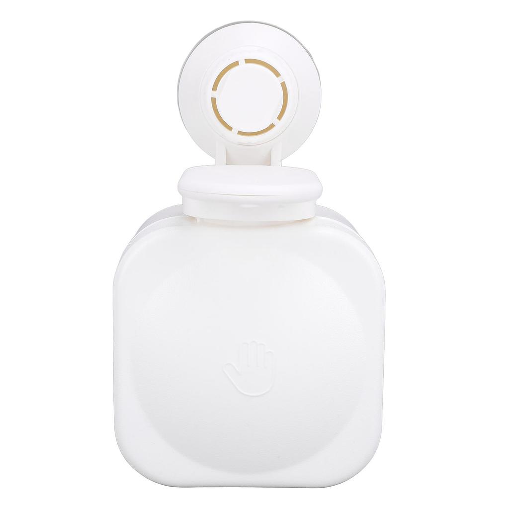 Dispenser Sapone Liquido con Ventosa Senza Foratura Portata 3KG Montaggio a Parete in Plastica Flacone a Pressione per Lavandini di Bagno e Cucina