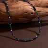 Fashion Color Handmade String S925 Sterling Silver Natural Blue Gold Malachite Nanhong Agate Color Treasure Bracelet Women
