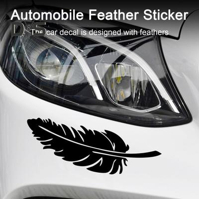 Feder-Autoaufkleber, Karosserie, Stoßstange, Kratzabdeckung, wasserdicht, PET, abnehmbar, selbstklebend, Dekoration, Aufkleber, Automobilzubehör