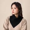 Cozy Unisex Knitted Pullover Triangle Scarf for Autumn/Winter Neck Protection