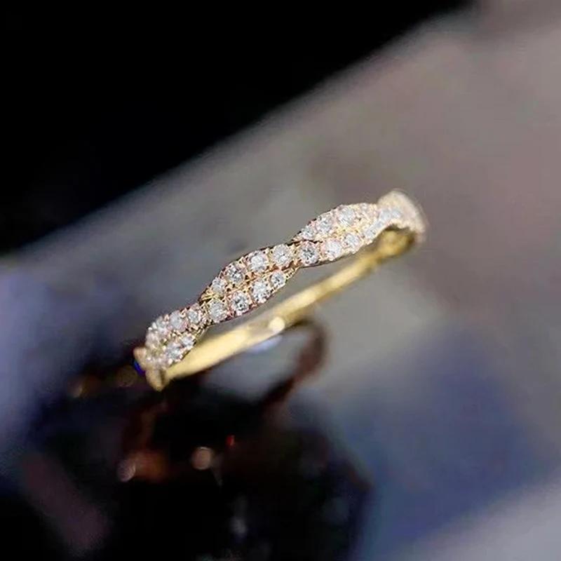 

CAOSHI Full with Dazzling Cubic Zirconia Rings for Women Versatile Luxury Daily Wear Jewelry Bridal Wedding Finger Accessories 10