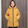 Damen Koreanische Version Plus Größe 8XL Fashion Parker Jacke Mittellange Daunenjacke Plus Dünger Zur Vergrößerung Der Lockeren Jacke