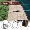 Heavy Type Pool Winterization Spring With Stainless Steel Construction and Protective Sleeve D Rings Plug