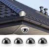 4-Pack Dummy Surveillance Cameras: Indoor/Outdoor, White, Flashing Light