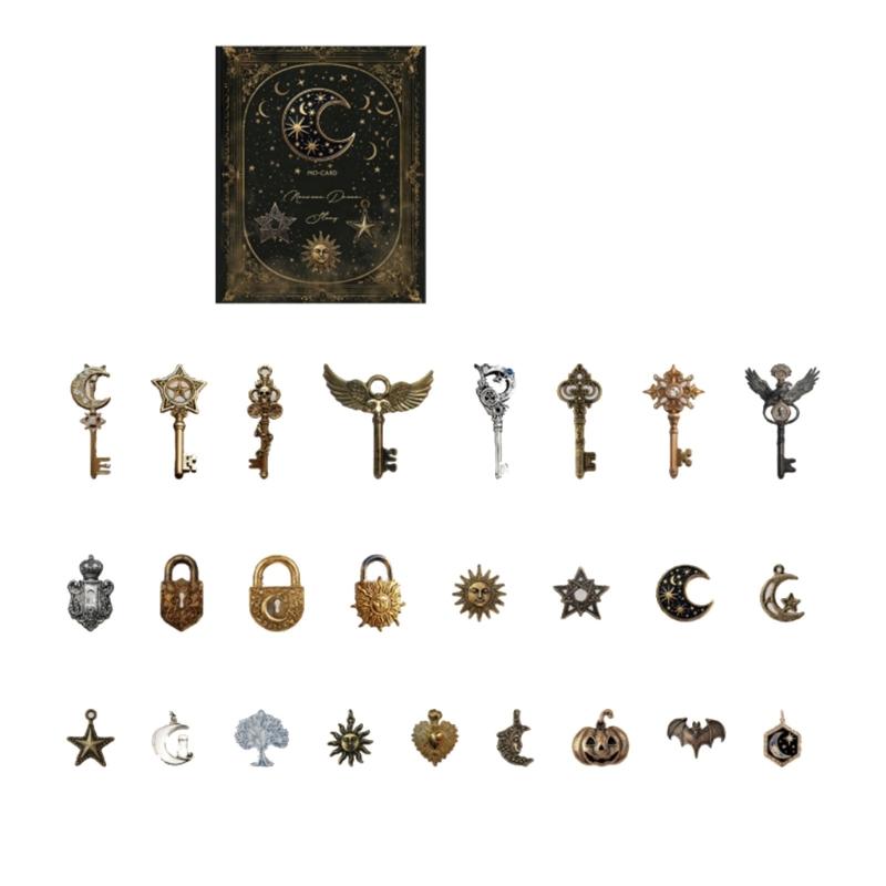 

Antique Key Shape Journal Decoration Sticker Adhesive Paper Sticker for Kid Art Craft Notebook Scrapbooking Photo Album