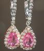 Elegant Light Luxury Pink Zircon Earrings for Women High-End Temperament Trendy Zircon Accessory