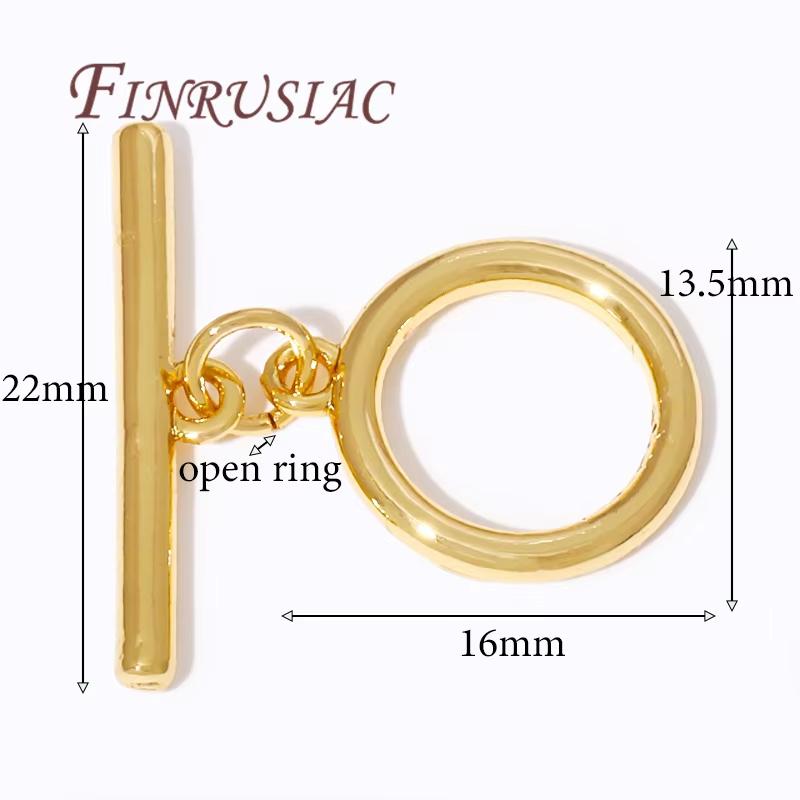 18K Gold Plated Toggle Clasps For Jewelry,Brass Metal Clasps For Bracelets,OT Clasp,Jewelry Making Supplies,DIY Accessories,