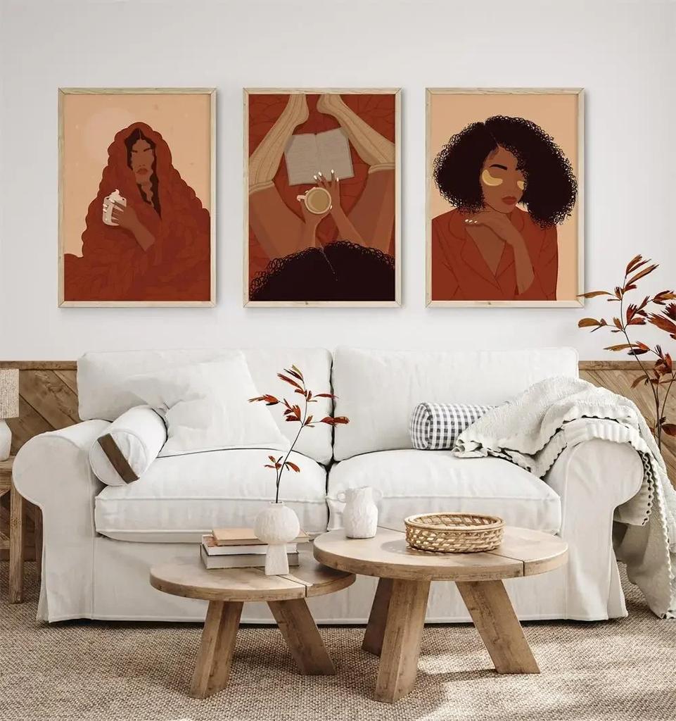 Take A Bath Boho Poster Black Woman Feminism Nordic Art Print Body Care Canvas Painting Wall Picture Living Room Bathroom Decor