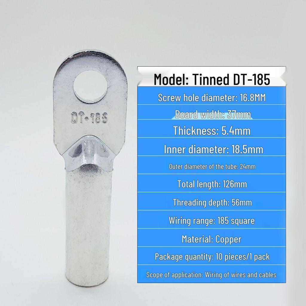 Tinned Copper Wire Terminals DT240/300/400 - Closed-End Connectors