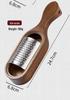 Acacia Wood Cheese Grater with Stainless Steel Storage Slicer Shredder