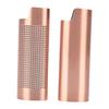 2 Pcs Lighter Case 8cm Length Grid and Dragon Pattern Exquisite Engraved Metal Lighter Cover for Party Bar