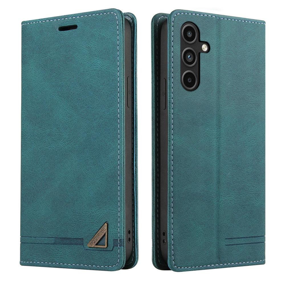 Magnetische Leren Anti-Val Hoes Voor Samsung Galaxy A17 Flip Portemonnee Kaartsleuf Standaard Houder Hoes Voor Samsung A17 A07 A56 A36 A26 A16 A06 Skin RFID