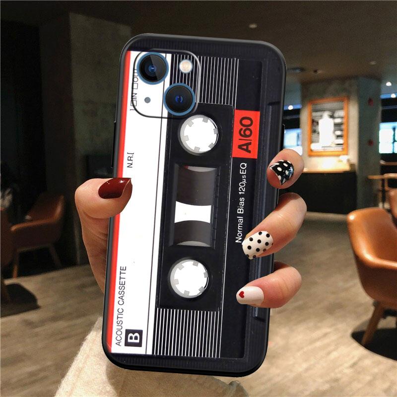 Cassette Vintage Boombox Tape New High-End Shell Phone Case for iPhone SE X XS XR 16E 11 17 Pro Max 8 7 6 6s Plus Air