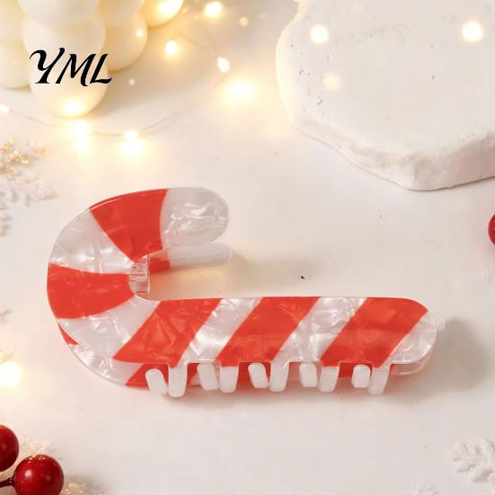 Accessori Leggeri per Capelli per Natale Pinza a Artiglio Donna, Fantasie Carine Antiscivolo Tenuta Forte Babbo Natale Pinza Squalo, Fermagli Decorativi