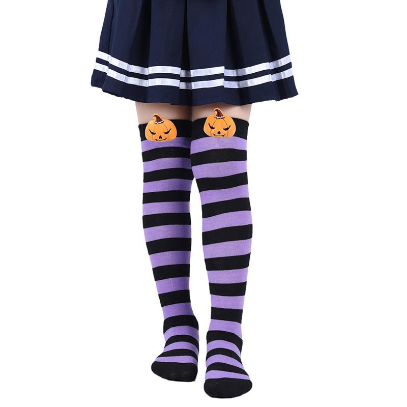 

Дитячі шкарпетки на Хеллоуїн. Дитячі панчохи. Гарбузові демони