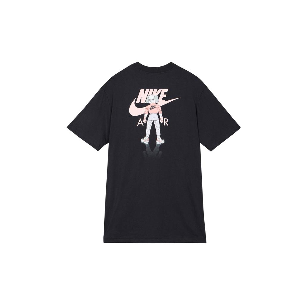 Nike Sportswear American Vintage Pocket Design Back Round Neck Printed Short Sleeve T-Shirt Women Tops Black DQ3154-010