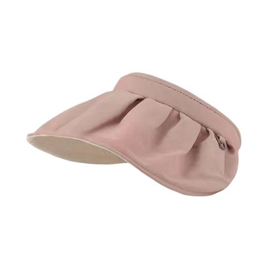 Sun Hat for Women Wide Brim Sun Visor Hat UPF50+ Lightweight Foldable Ponytail верблюд