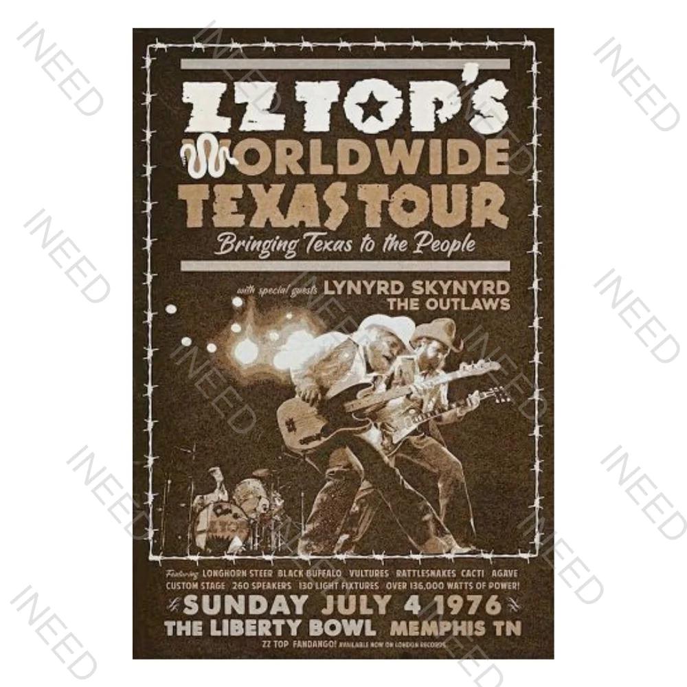 INEED Rétro Vintage Rock N Roll Groupe Panneau en Étain Affiche de Musique Plaque Décorative Plaque en Métal Pour Cave d'Homme Club Décor Mural Maison