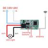 433mhz DC 3.6V 5V 9V 12V 24V 1 Kanallı Mini Röle Kablosuz RF Uzaktan Kumanda Anahtarı LED Lamba Kontrol Cihazı Mikro Alıcı Verici Kendin Yap