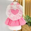 Pet Spring and Summer Princess Dress Dog Cat Denim Strap Skirt Small Medium Dog Pomeranian Teddy Dog Clothes Cat Supplies